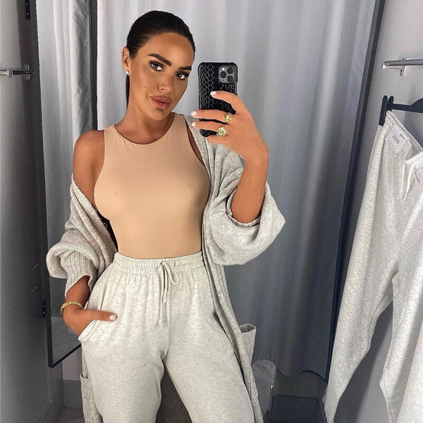 Sleeveless Sexy Bodysuit Women Off Shoulder White Basic Body Top Streetwear Bodysuits Black suit clothes para catsuit clothing