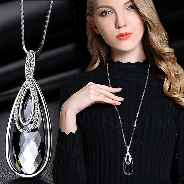 Long Necklaces & Pendants for Women Maxi Collier Femme Geometric Chain Fashion Necklace Statement Colar Accessories Jewelry 2022