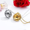 Openable Astronomical Ball Projection Necklace 100 Language I Love You Pendant Necklace for Women Choker Valentine&#39;s Day Gift