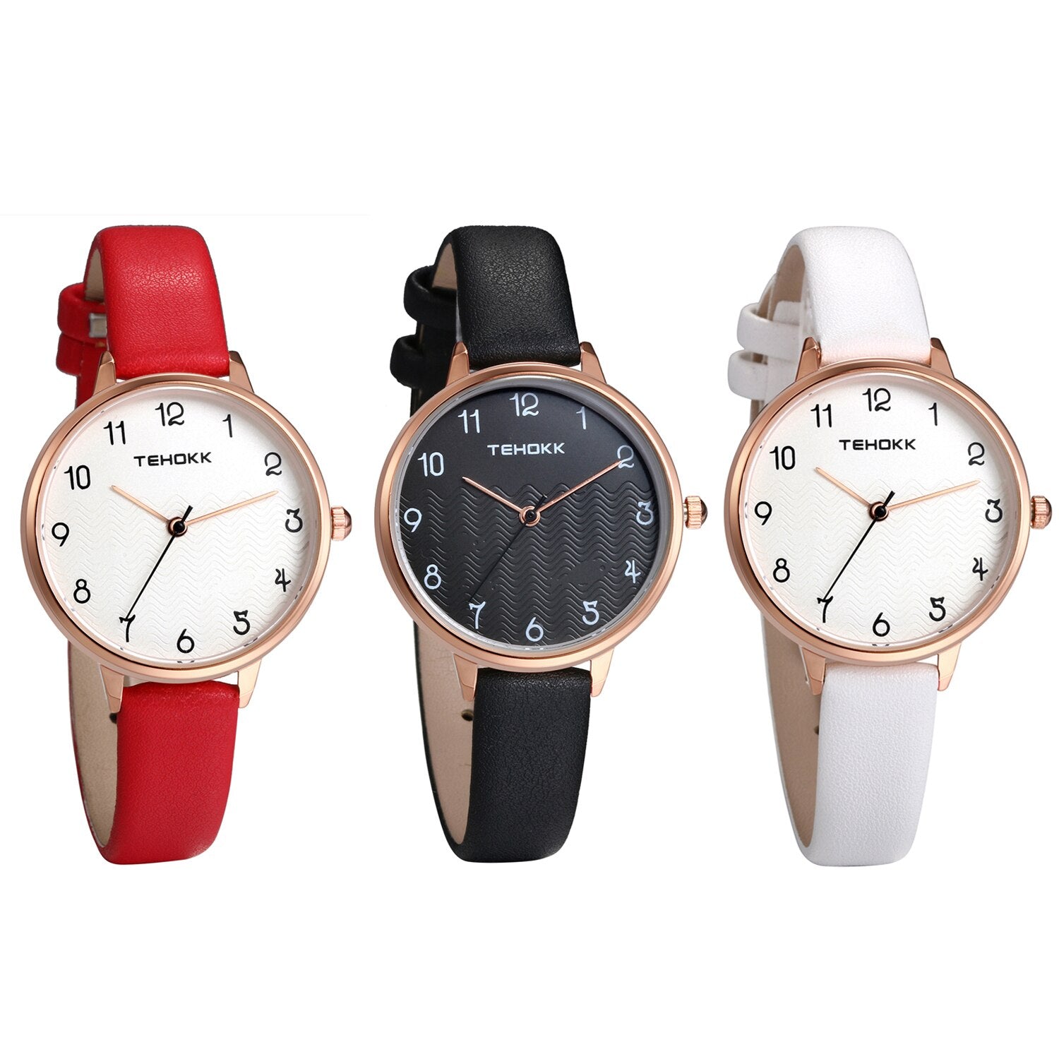 Lancardo 2020 New Simple Fashion Women Watches Elegant Dial Luxury Analog Quartz Female  Red Black White Wristwatch Reloj Mujer