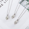 Special creative water drop luminous necklace can open hollow luminous necklace, women&#39;s simple small cage clavicle chain