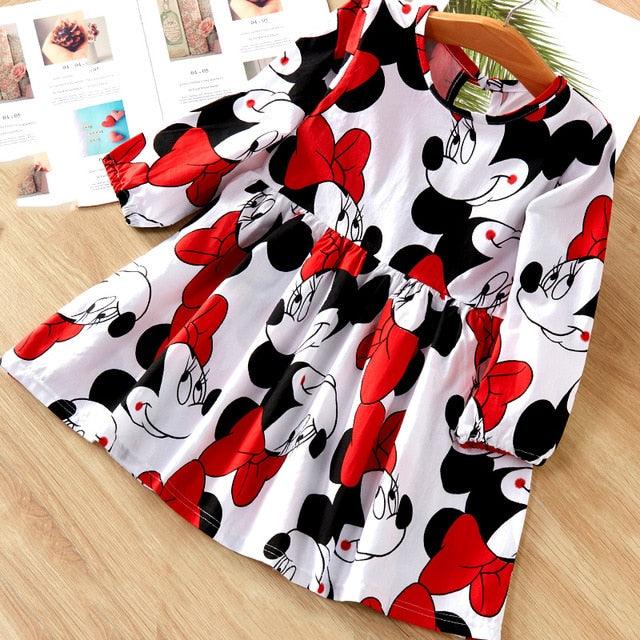 Gilrs Dress Cute Children Kids Baby Girls Dresses Clothes Child Cartoon Summer Dot Sleeveless Kid Garments Clothing 2-7Y - Beige Street