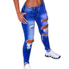 Summer Spring Denim Jeans Women Ripped Hole Stretch Jean 2022 Sexy Slim High Waist Ladies Plus Size Full Length Pencil Pants