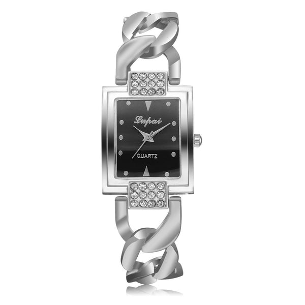 Lvpai Brand Watches Women Luxury Rose Gold Silver Bracelet Wristwatch Ladies Alloy Simple Casual Quartz Watches Clock relogio