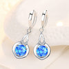 New 925 Silver Plated Women Drop Earrings Fashion Water Drop Pendant High Quality Zircon Earring For Women Party Jewelry Gifts