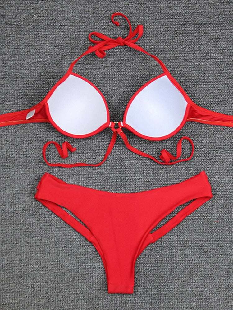 Women Swimsuit Sexy Push Up Micro Bikinis Set Swimming Bathing Suit Beachwear Summer Brazilian Bikini 2022 Swimwear