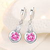 New 925 Silver Plated Women Drop Earrings Fashion Water Drop Pendant High Quality Zircon Earring For Women Party Jewelry Gifts