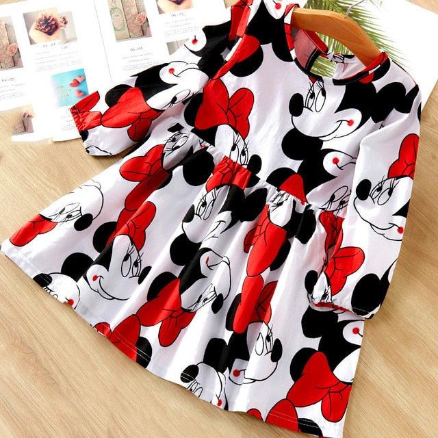 Gilrs Dress Cute Children Kids Baby Girls Dresses Clothes Child Cartoon Summer Dot Sleeveless Kid Garments Clothing 2-7Y - Beige Street