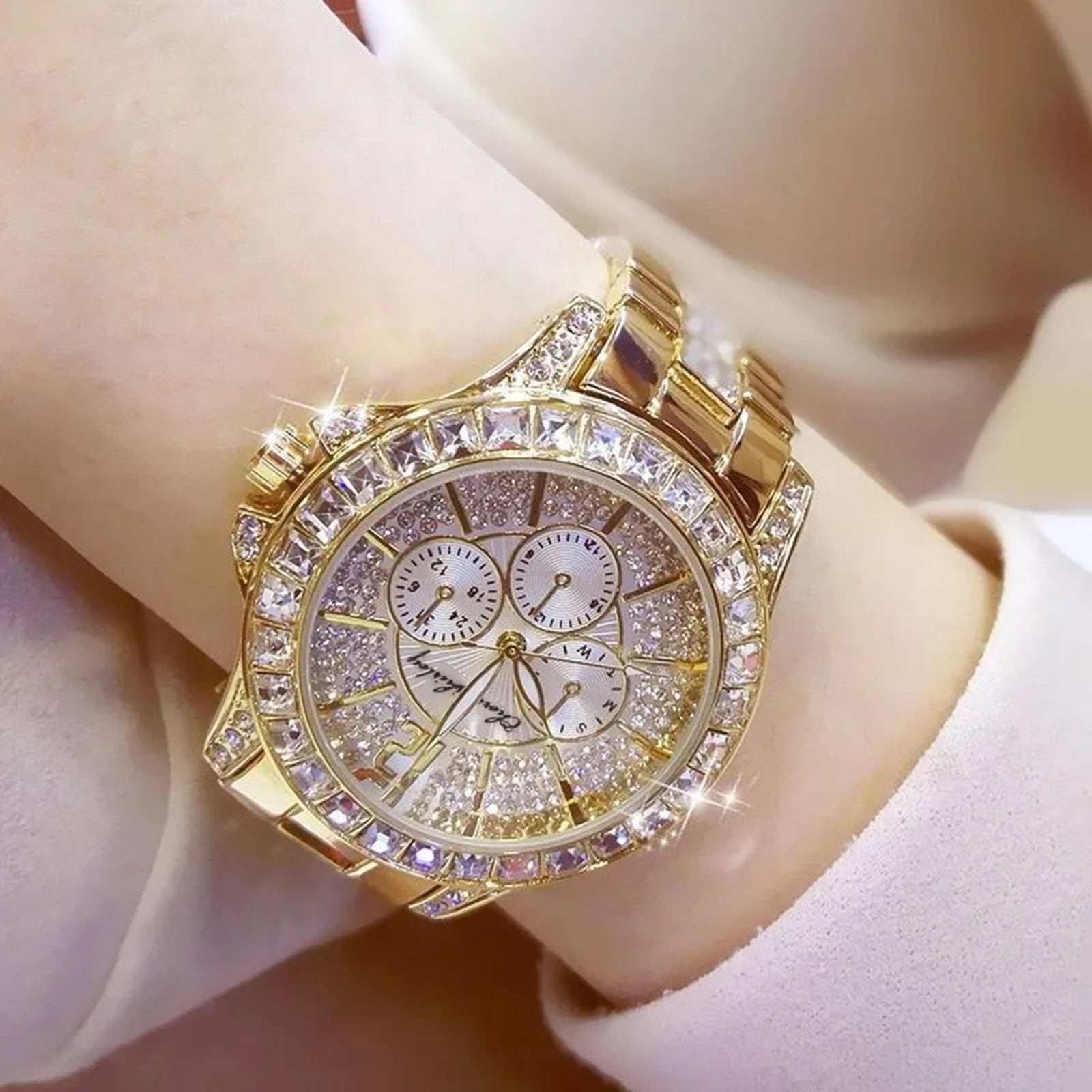 Women Watch Fashion Shiny Starry Glittering Diamond Luxury Analog Quartz Solid Color Quartz Watch Часы Мужские Erkek Kol Saati